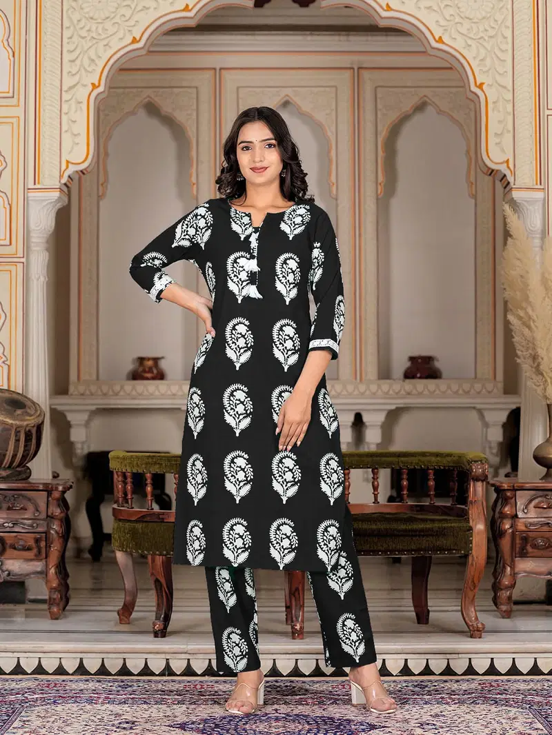 Ziyaa Vol 64 Cotton Printed Kurti With Pant Wholesale Market In Surat