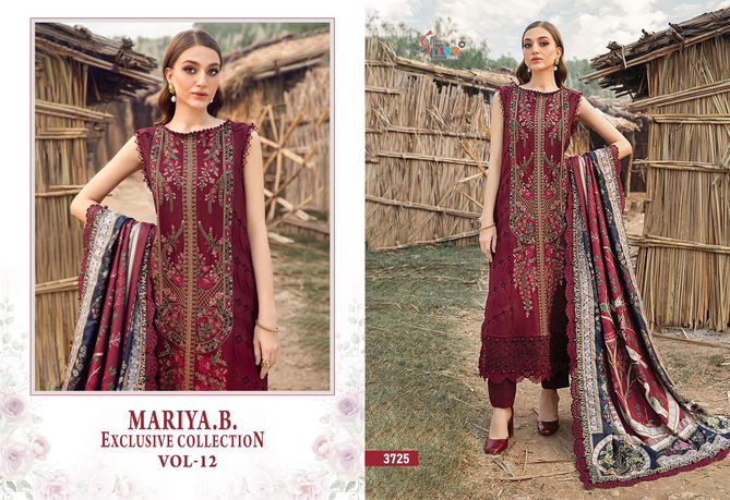 Maria B Exclusive Collection Vol 12 Rayon Cotton Pakistani Suits Wholesale Online