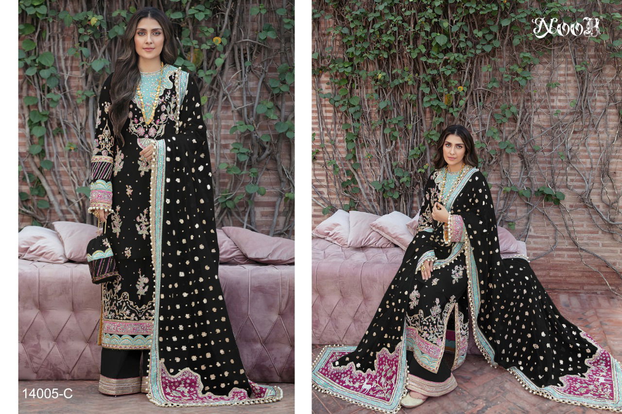 Noo Hit Collection 14005 Heavy Designer Festive Wear Georgette Pakistani Salwar Kameez
