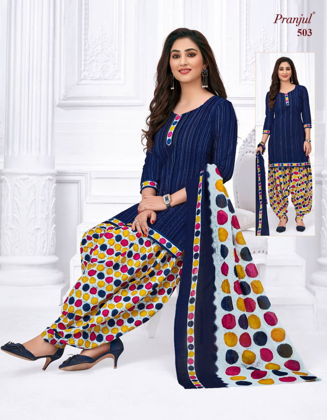 Pranjul Priyanka Vol 5 Latest Printed Cotton Dress Material Collection 