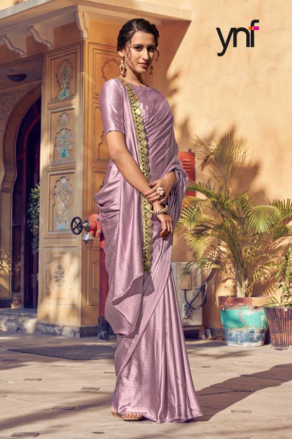 Ynf Pastel Latest Party Wear Satin Stylish Saree Collection