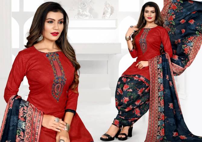 Mastani Patiyala 3 Latest Fancy Designer Heavy Casual Wear Punjabi Style Cotton Dress Material Collection
