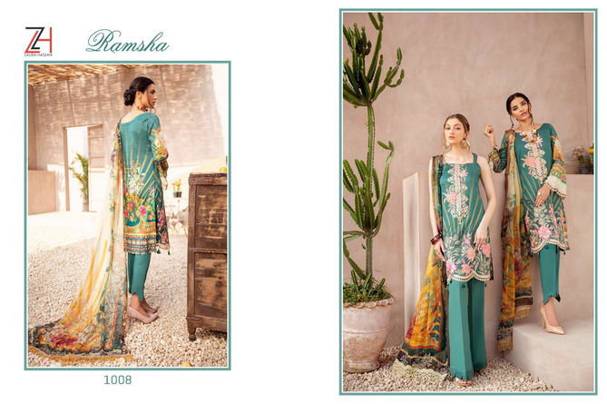 Zaura Hassan Ramsha Latest Designer Fancy Festive Wear Collection With Pure Chiffon Dupatta 