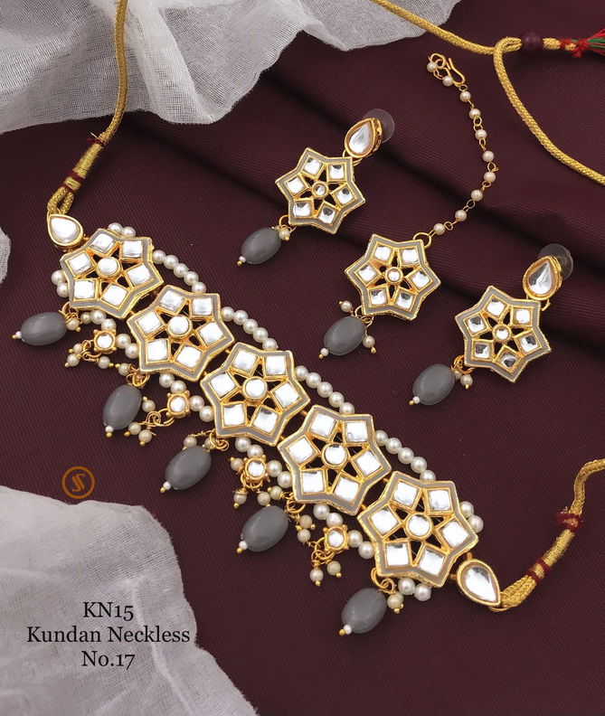 Kn Jewellery15 Kundan Neckless Set Catalog
