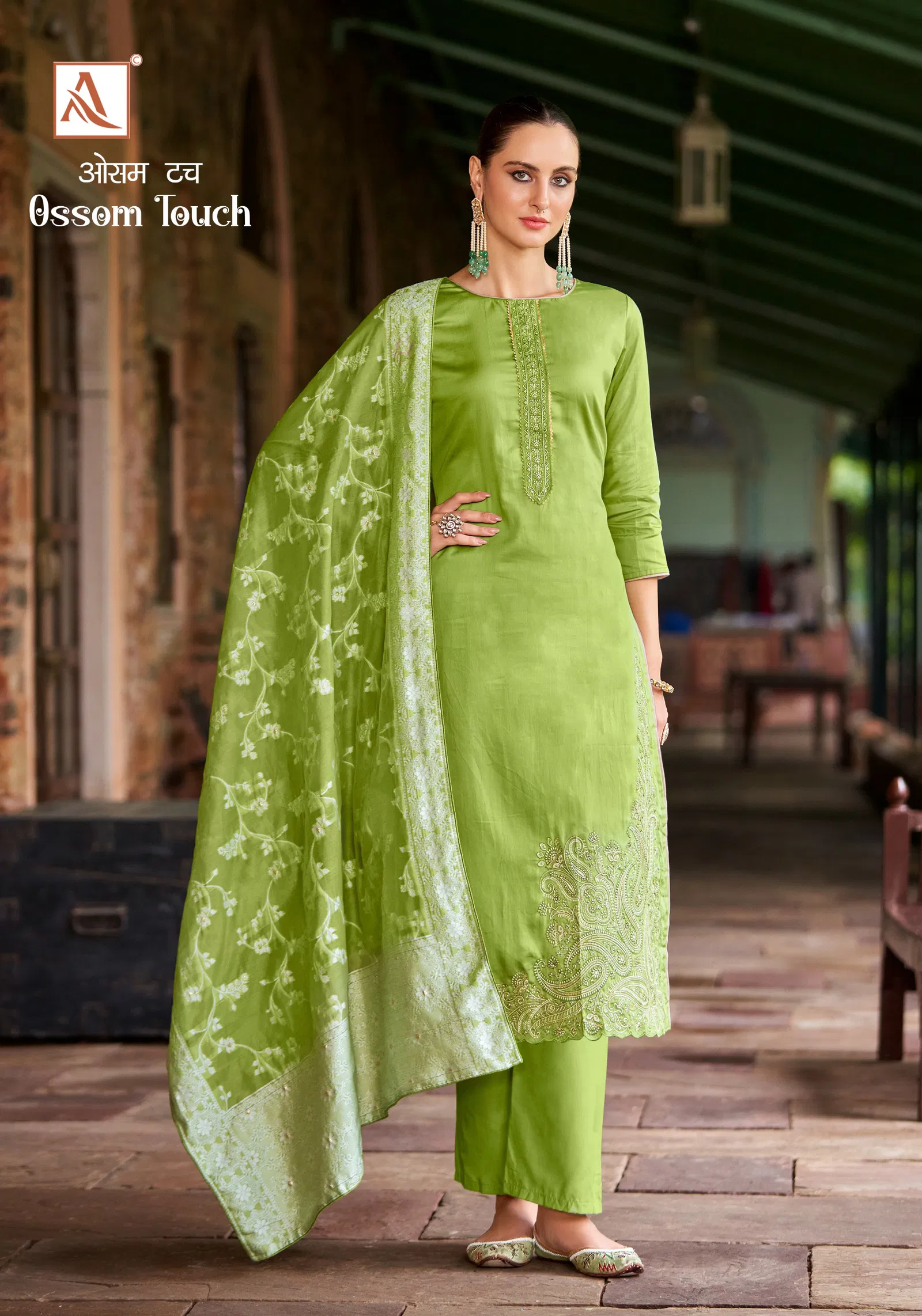 Ossom Touch By Alok Suit Jam Cotton Dress Material Suppliers In India