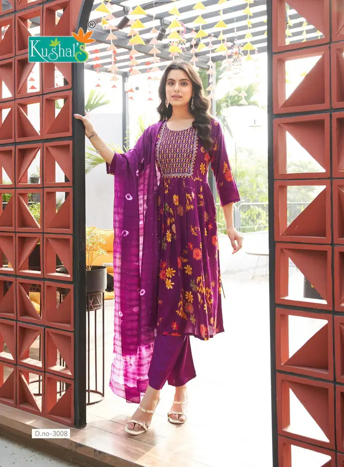 Morni Vol 3 By Kushals Naira Cut Kurti With Bottom Dupatta Orders In India