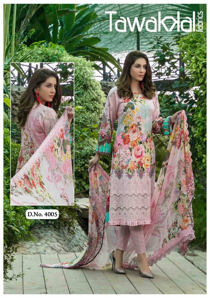 Tawakkal Opulence 4 Karachi Cotton Printed Casual Wear Designer Dress Material Collection
