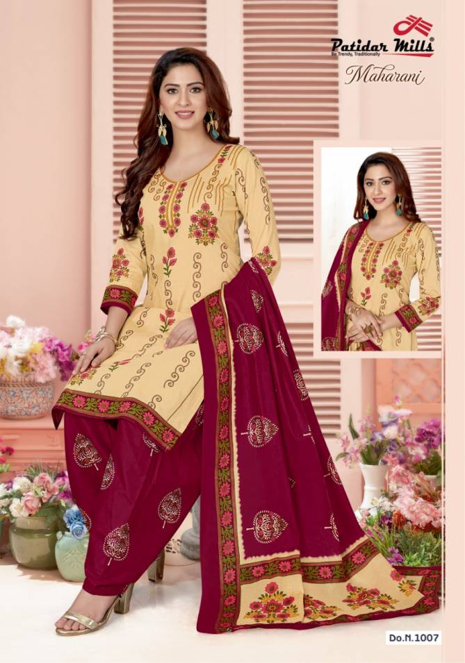 Patidar Maharani Latest Collection Designer Printed Daily Wear Casual Wear Pure Cotton Dress Material