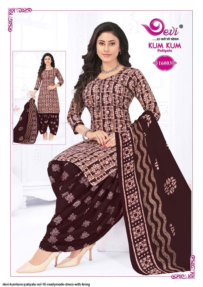 Devi Kumkum Patiyala Vol 16 Indo Cotton Printed Readymade Dress Exporters In india