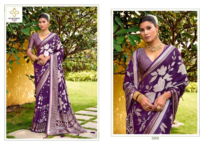 Barkha Vol 1 By Shubh Shree Brasso Sarees Exporters In India