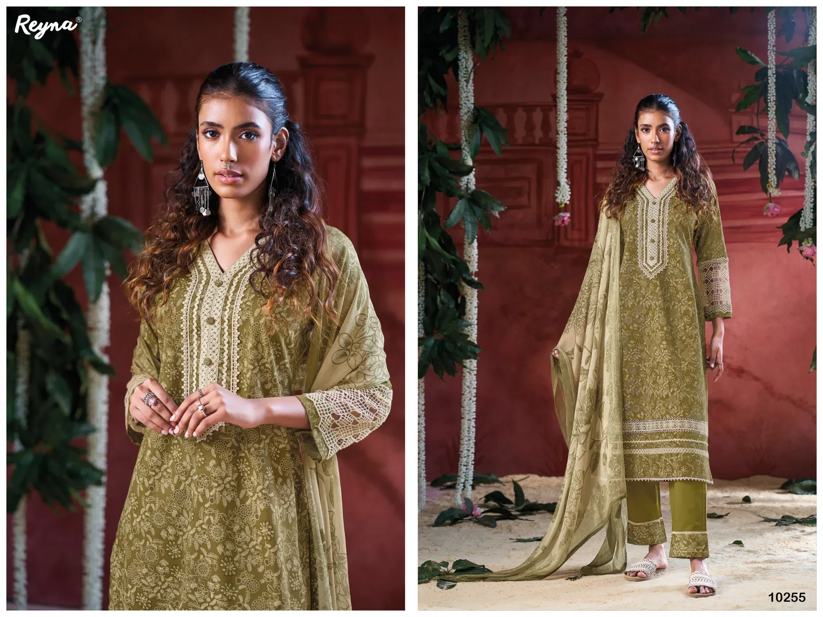 Gehna By Reyna Cotton Block Printed Dress Material Suppliers In India