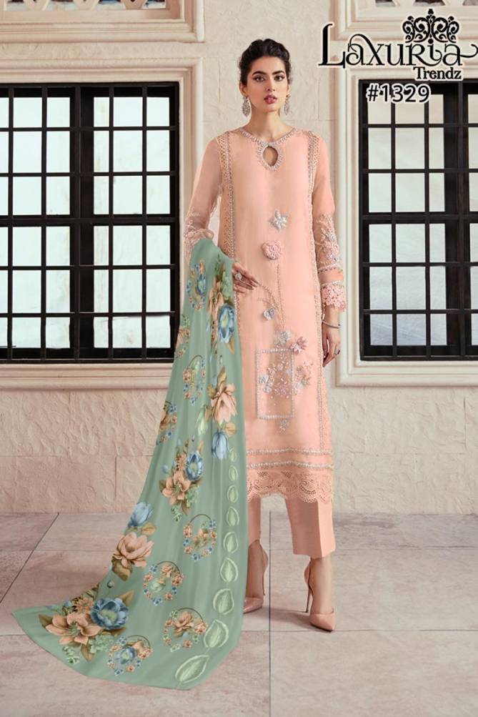 1329 Laxuria Trendz Online Georgette Pakistani Readymade Suit Wholesale