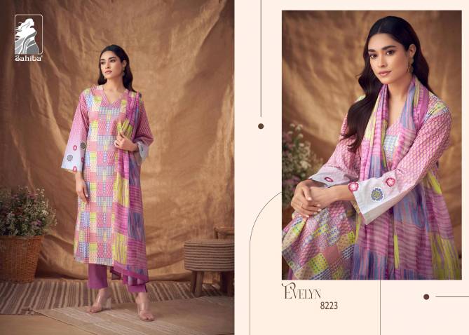 Evelyn By Sahiba Heavy Digital Printed Cotton Dress Material Wholesale Clothing Suppliers In India