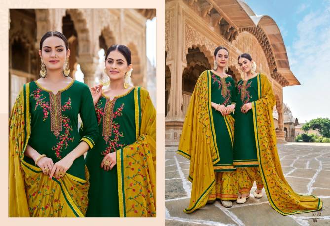 KESSI PANETAR BY PATIALA Latest fancy Festive wear Pure Jam silk with Embroidery Work Heavy salwar suit Collection