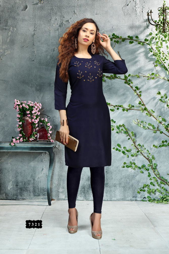 Ft Lotus Simple Latest Designer fancy Ethnic Regular Wear Kurtis Collection
