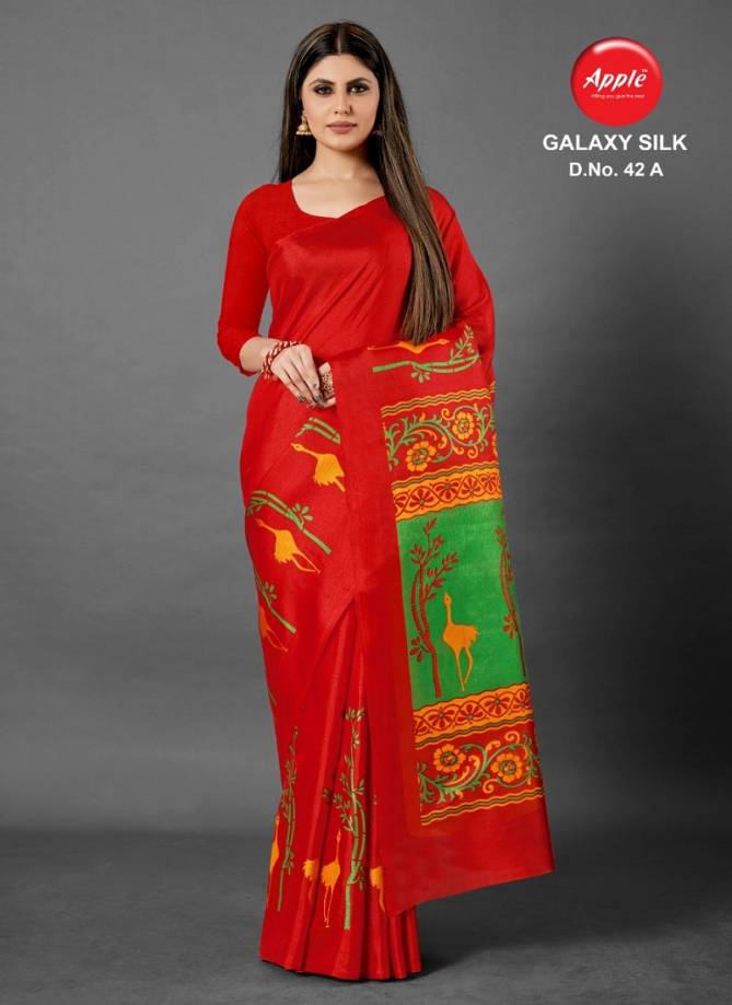 Galaxy Silk 42 Latest Designer Casual Wear Silk Saree Collection
