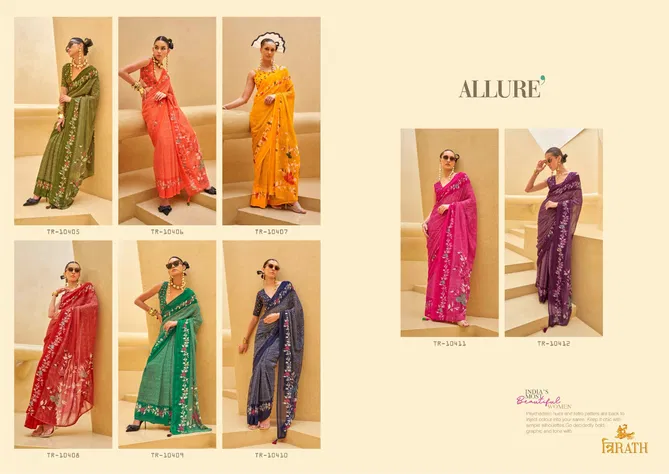 Allure By Trirath Georgette Printed Casual Wear Sarees Orders In India