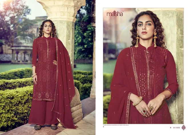 Koraa by Maisha Georgette Sharara Suits Exporters In India