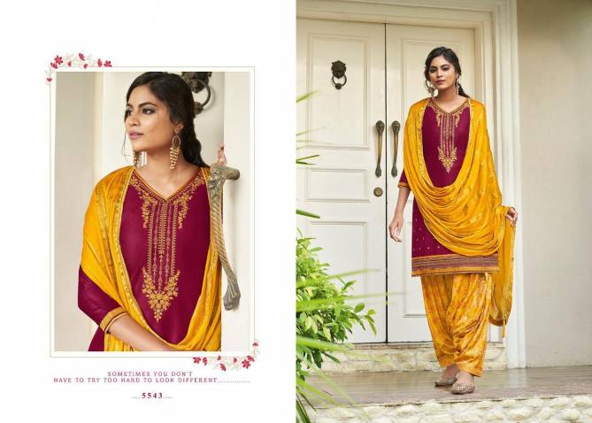 Kessi Sringar By Patiyala House Vol-17 Jam Silk Cotton Embroidery work with Jacquard Bottom Unstiched Punjabi Patiyala Salwar Suit Collections