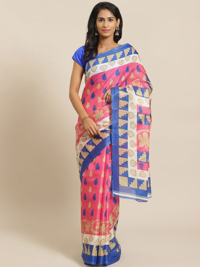 Bhagalpuri 3 Ethnic Festive Daily Wear Silk Sarees Collection