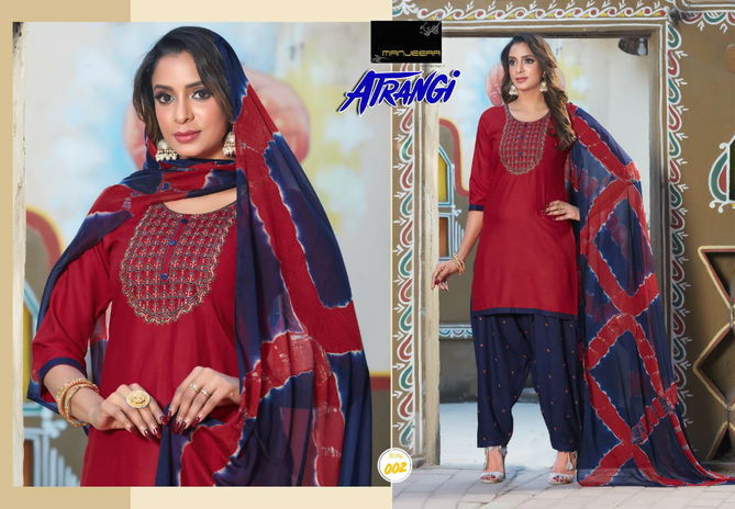 Manjeera Atrangi Fancy Daily Wear Rayon Printed Ready Made Collection