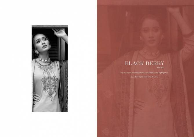 Kalarang Black Berry 5 Jam Silk With Embroidery Work Festive Wear Salwar Kameez Collection

