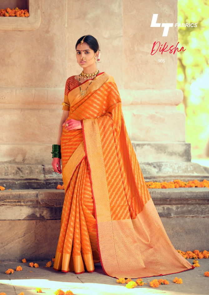 Lt Diksha Fancy Casual Wedding Wear Silk Latest Design silk sarees collection