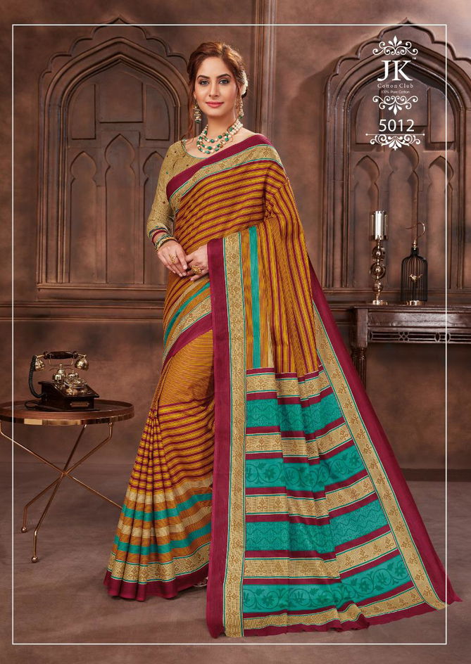 Jk Tulsi Avantika Vol 5 Latest Printed Cotton Regular Wear Saree Collection 