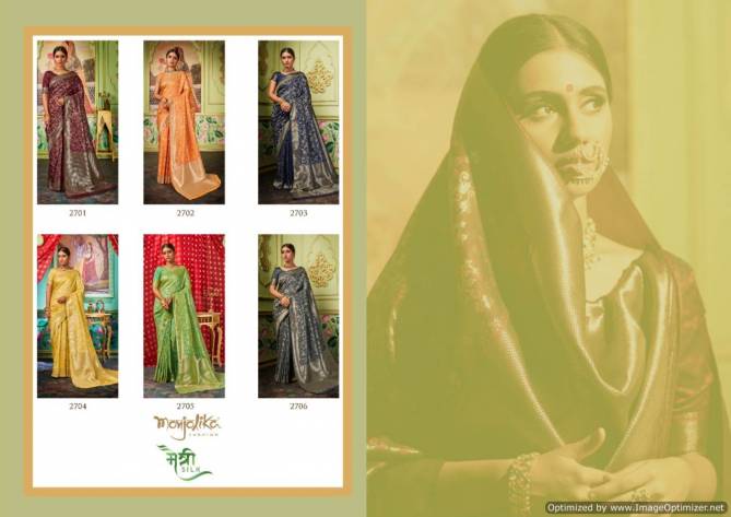 Manjolika Maitri Silk Bridal Wear Designed Banarasi Silk Saree Collection 
