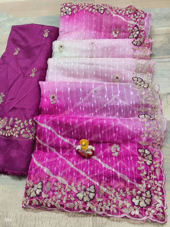 Jk Fashion Organza Sequence Saree Suppliers in India