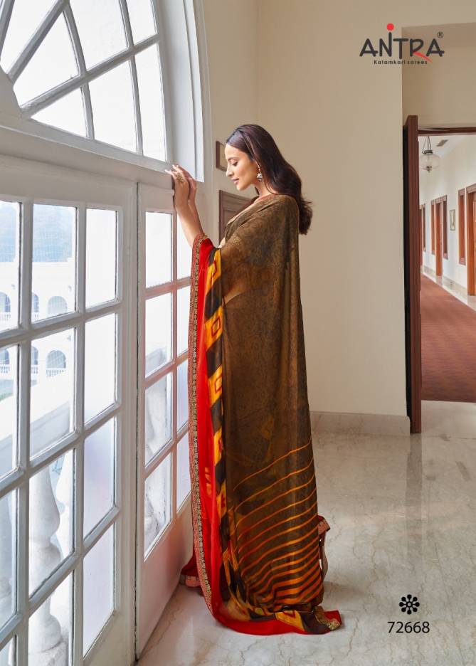 ANTRA SAVERA Latest Designer Fancy Regular Casual Wear Weightless printed saree Collection