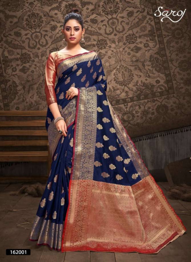 Saroj Tannu Latest Fancy designer Wedding Wear Printed Silk Saree Collection