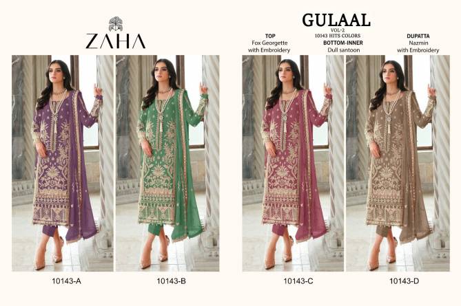 Zaha Gulaal Vol 2 Georgette Pakistani Suits Catalog
