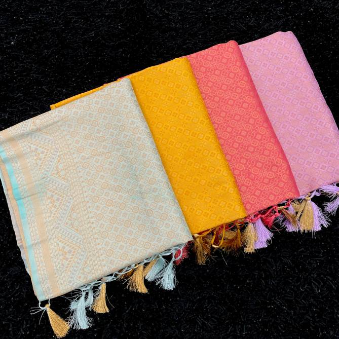 Moni By Harnaaz Pure Kubera Pattu Meena Silk Function Wear Saree Surat Wholesale Market