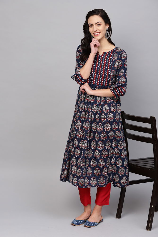 Era Lotus 1 Latest Fancy Ethnic Wear Designer Printed Cotton Kurtis Collection