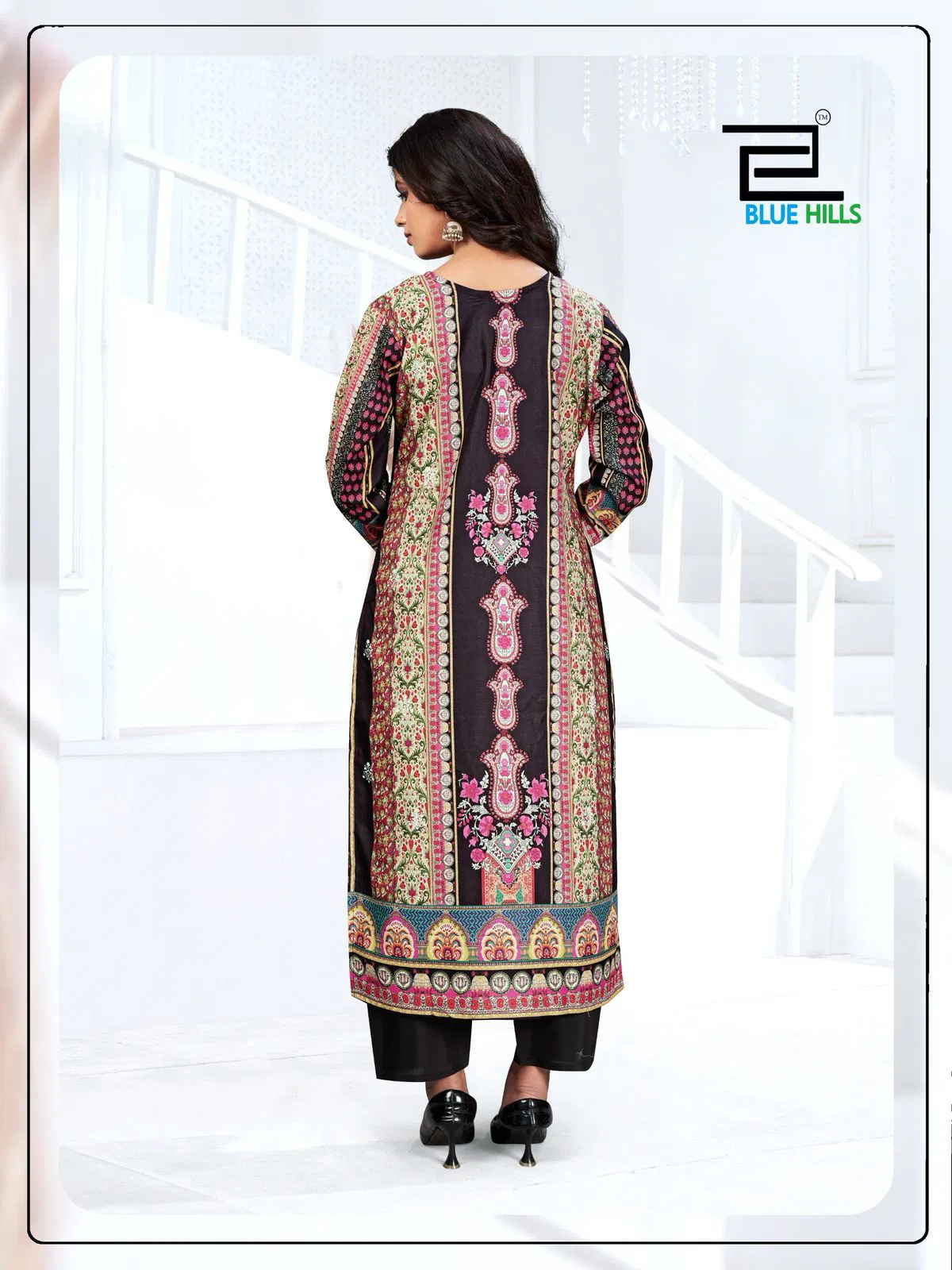 Zainab By Blue Hills Muslin Printed Kurti With Bottom Dupatta Exporters In India