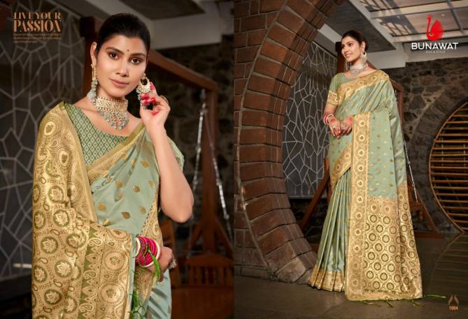 Vrinda By Bunawat Stain Silk Designer Wedding Sarees Wholesale Market In Surat
