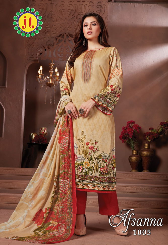 Jt Afsana Latest Fancy Designer Regular Casual Wear Printed Cotton Dress Material Collection
