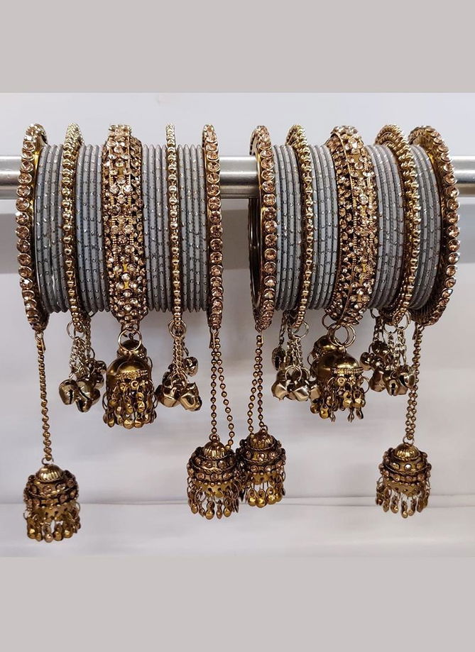 Latest Heavy Bridal Bangles Collection Jhumki Latkan Style