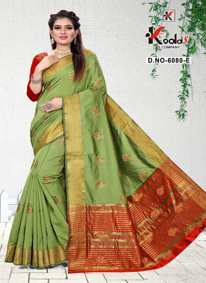 Anupama 6080 Latest Fancy Designer Festive Wear Pure Silk Saree Collection 