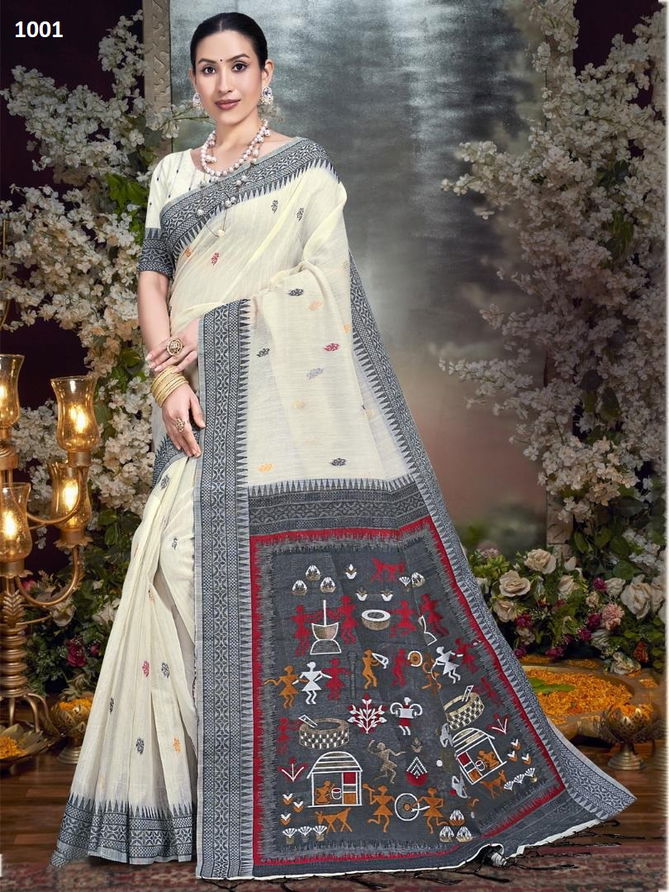 Cotton Plus By Bunawat Printed Saree Wholesale Clothing Distributors In India