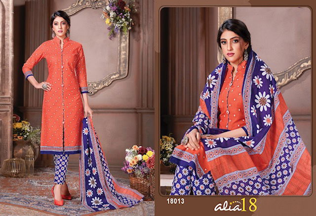 Jt Alia 18 Fancy Casual Daily Wear Printed Cotton Dress Material Collection