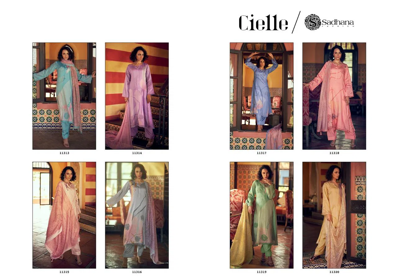 Cielle By Sadhana Jam Cotton Printed Dress Material Wholesale Shop In Surat