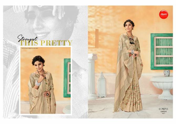 APPLE SAKSHI VOL-7 Latest Casual Regular Wear Dola Silk Saree Collection