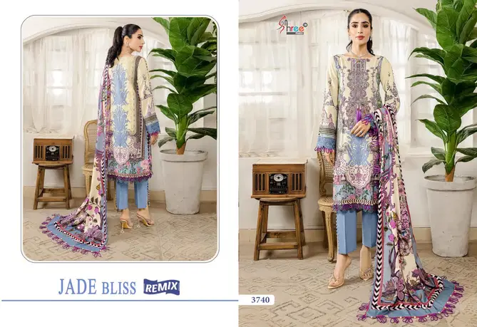 Jade Bliss Remix By Shree Printed Cotton Pakistani Suits Exporters In India