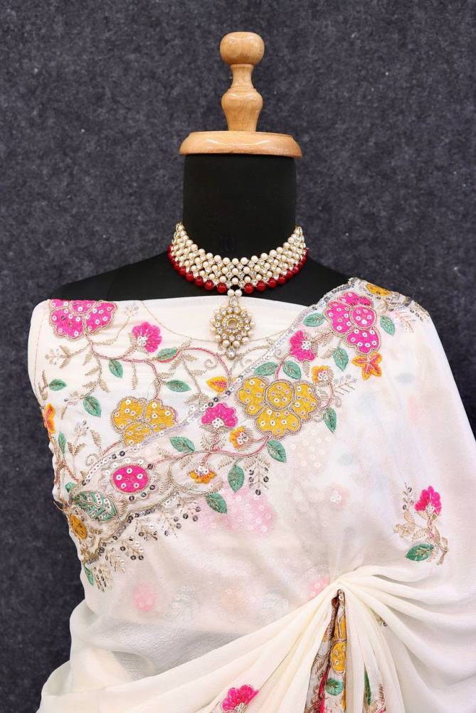 BT 1213 Premium Diamond Chinon Silk Party Wear Saree Wholesale In Delhi