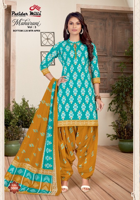 Patidar Maharani 3 Fancy Casual Daily Wear Printed Cotton Dress Material Collection