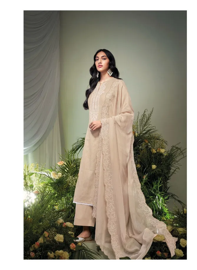 Varya By Ganga Linen Jacquard Designer Dress Material Wholesalers In Delhi