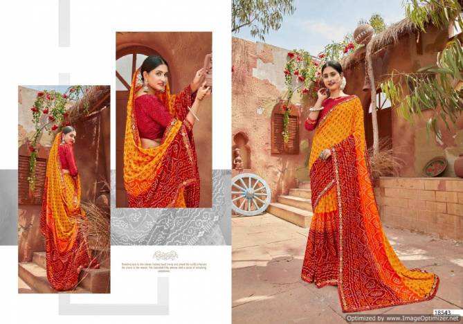 Bandhan 5 Raniyar Printed Regular Casual Wear Fancy Banarasi Border Saree Collection
