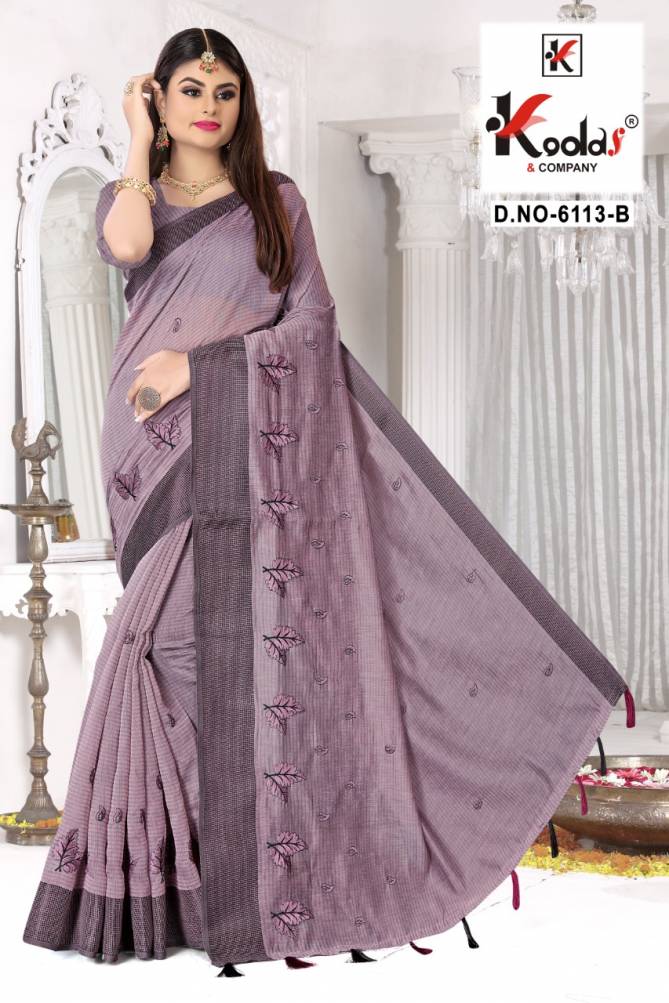 Ruhani 6113 Stylish Party Wear Cotton Latest Sarees Collection
